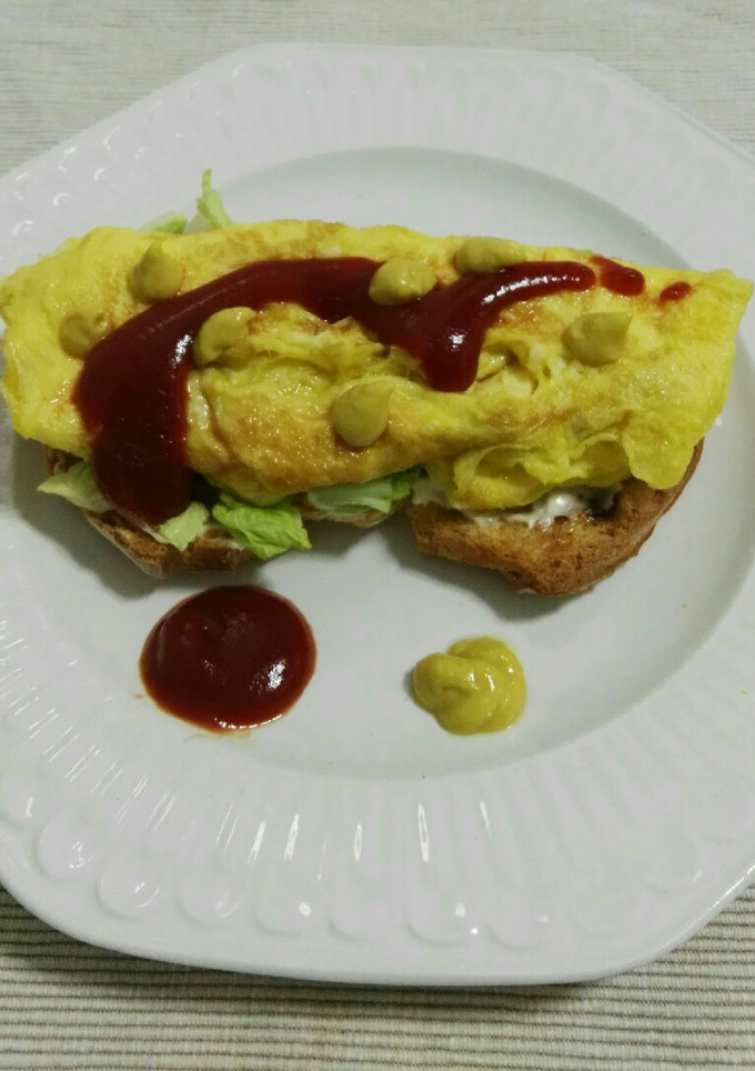 Una foto de Tosta de tortilla con queso