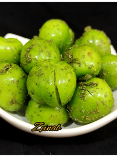 عکسی از دستور هلی کتنی _گوجه سبز