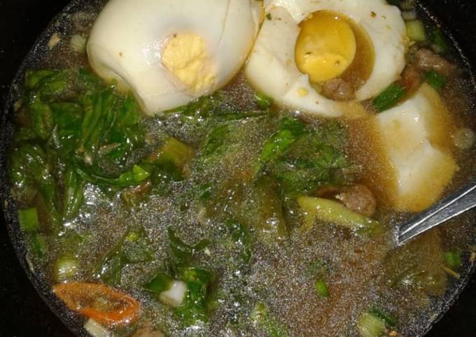 Tekusopa (Telur kua soto padang) #DIETDEBM