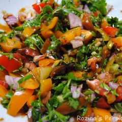 A picture of Spicy tomato salad.