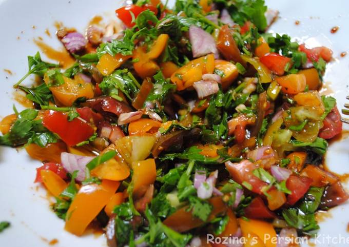 Step-by-Step Guide to Make Any-night-of-the-week Spicy tomato salad