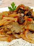 Spaghetti with Artichokes and Fresh Cherry Tomatoes