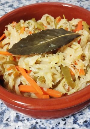 Una foto de Verduras en escabeche