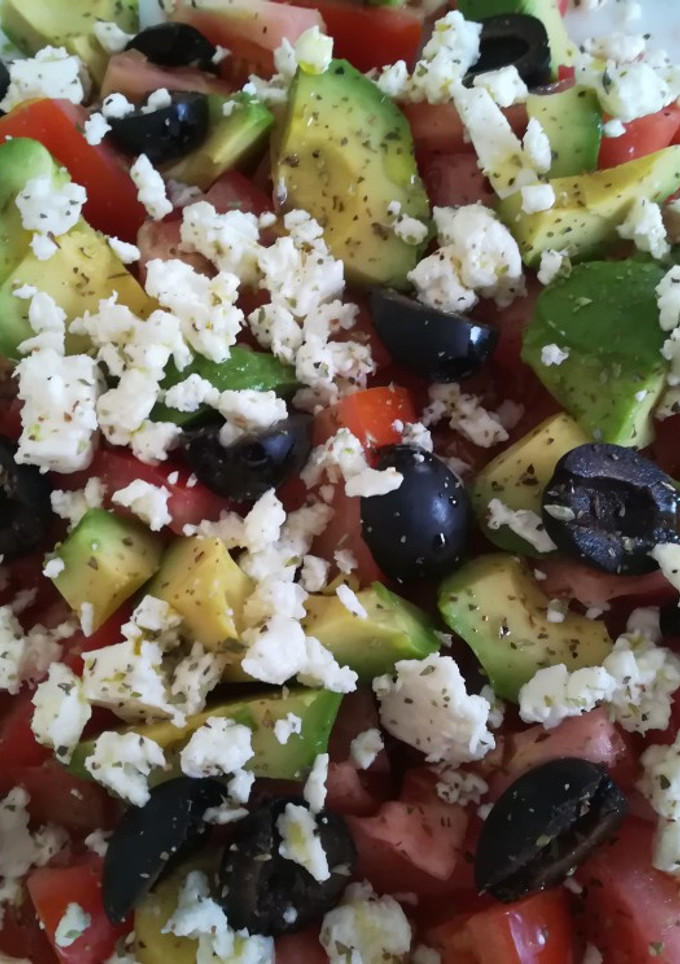 Una foto de Ensalada griega a mi estilo
