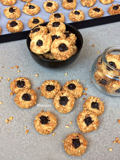 Foto resep Choco peanut thumbprint cookies