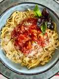 Tagliatelles au thon et aux olives