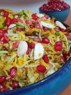 عکسی از دستور انار پلو