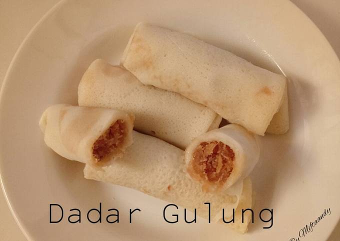 Recipe: Perfect Dadar Gulung Isi Kelapa