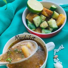 A picture of Sago soup/ sabudana ka soup.