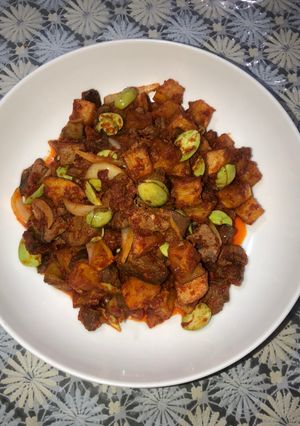 Foto resep 28. Sambel Goreng Ati Kentang Pete