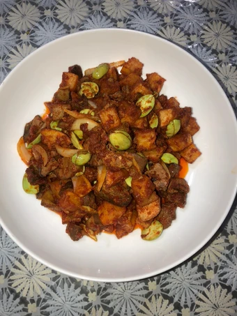 Cara Mudah Membuat Resep 28. Sambel Goreng Ati Kentang Pete yang Bikin Ngiler Anti Ribet, Bikin Ngiler