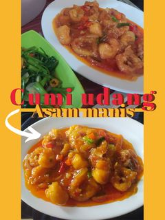 Foto resep Cumi Udang asam manis