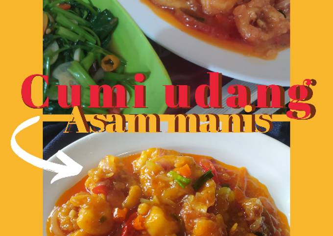 Cumi Udang asam manis