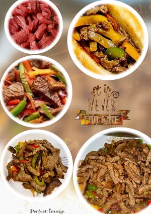 صورة لوصفة شرائح ستيك اللحم(ستير فراي)