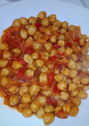 Una foto de Garbanzos al curry