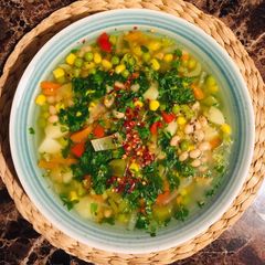 A picture of Mixed vegetable broth.