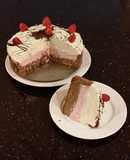 Chocolate / Rasberry / White Chocolate No Bake Cheesecake