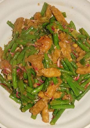Foto resep Tumis Kacang Panjang Tempe Kecombrang (Simpel Banget)