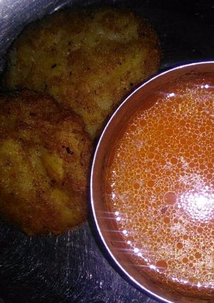 A picture of Aloo ki tikki.
