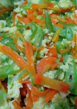 Foto resep Orak arik buncis wortel telur
