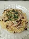 Spaghetti creammy mushroom