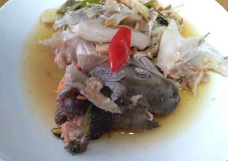 Resep Kepala ikan salmon masak tauco, Menggugah Selera