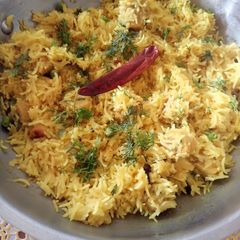 A picture of Gatte ki pulao.