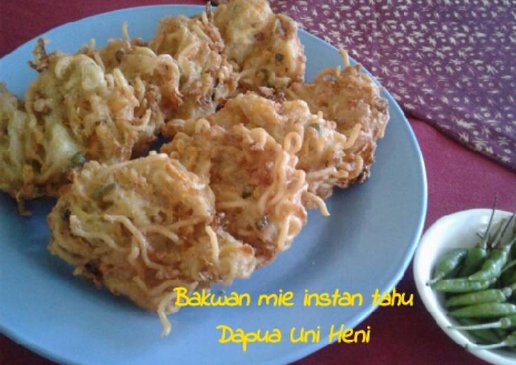 Bakwan mie instan tahu