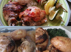 Una foto de Pollo asado a la pimienta y limón