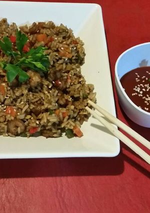 Una foto de Arroz chino