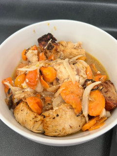 Una foto de Pechuga de pollo al jugo en air fryer