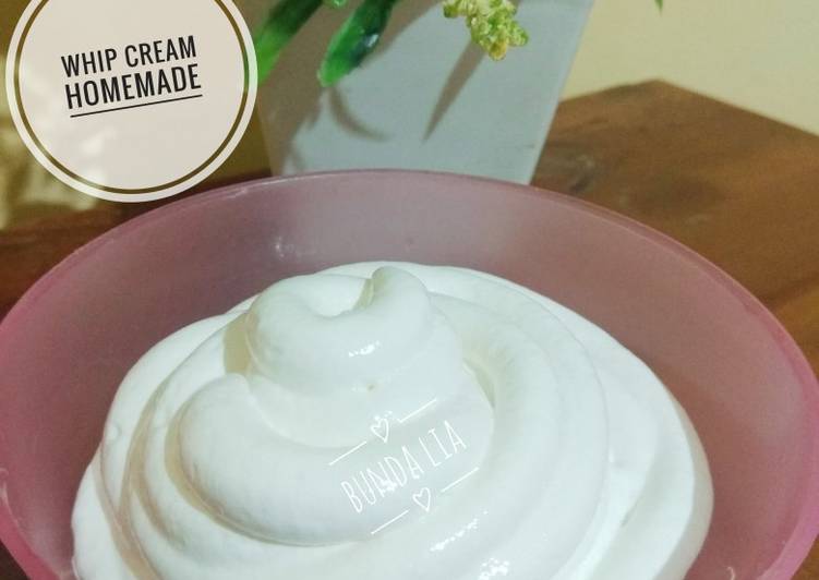 BIKIN NAGIH! Ternyata Ini Cara Membuat Whip Cream Homemade Gampang Banget
