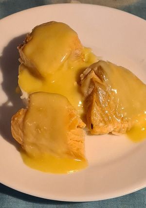A picture of Salmon Blanquette.