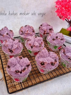 Foto resep Bolu Kukus Mekar Ubi Ungu