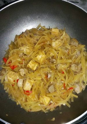 Foto resep Oseng pepaya muda