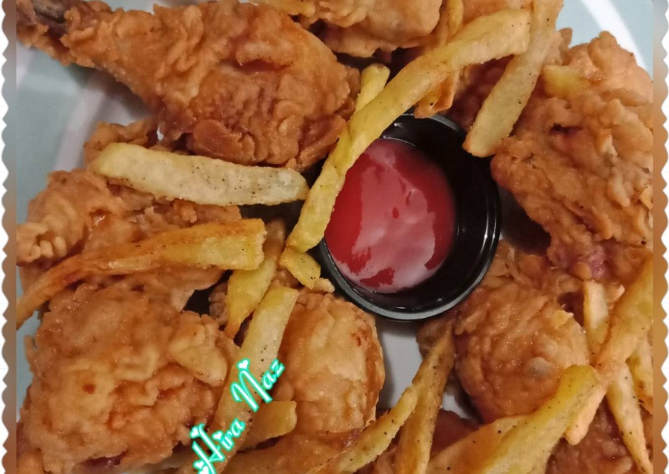 Chicken Broast With French Fries
