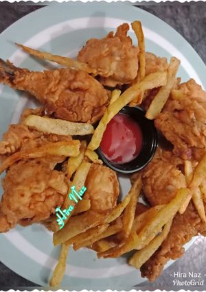 A picture of Chicken Broast With French Fries.
