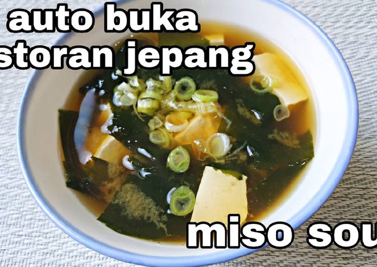 Resep Soup Miso Ala Jepang Yang Nikmat
