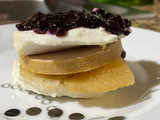 Montadito de queso de cabra