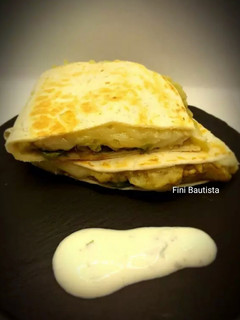 Una foto de Quesadilla de berenjena