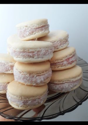 O poză a rețetei Macarons cu cocos!.