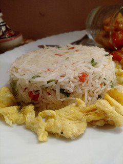 A picture of Egg fried rice.