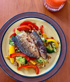 bông cải xào ớt chuông