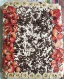 Tarta con galletas de bizcocho
