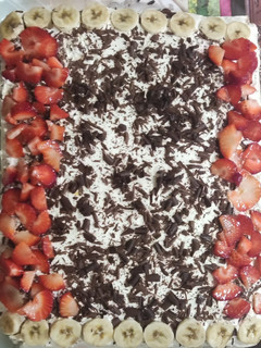 Una foto de Tarta con galletas de bizcocho