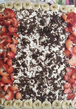 Una foto de Tarta con galletas de bizcocho