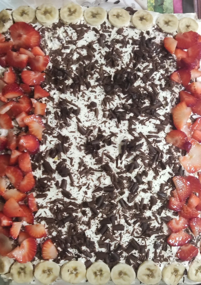 Una foto de Tarta con galletas de bizcocho