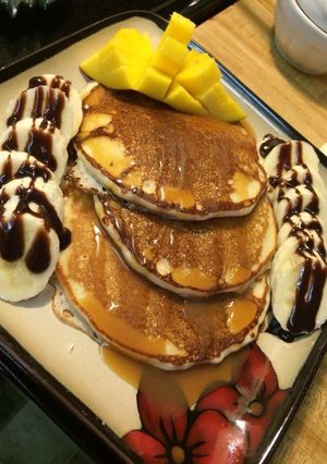 Una foto de Pancakes para el Desayuno