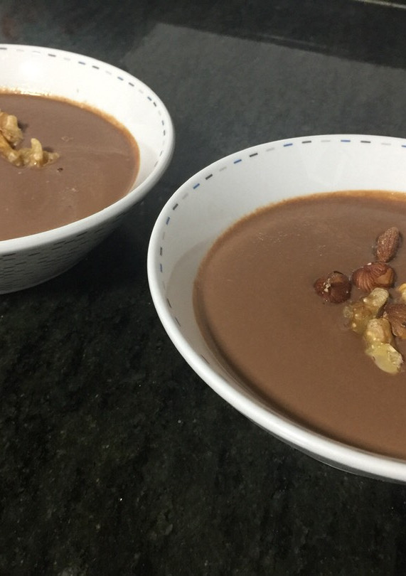 Una foto de Natillas de chocolate en Thermomix