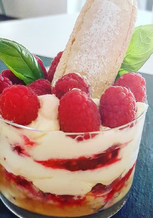 Une photo de Tiramisu framboise